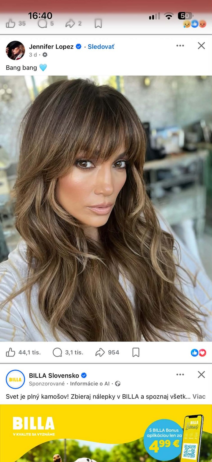Jennifer Lopez, Účes, Ofina - ilustračná foto